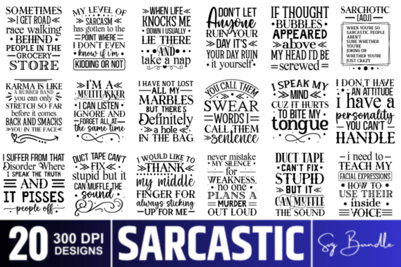Download Sarcastic Quotes SVG Bundle - Sarcastic quotes svg Collection