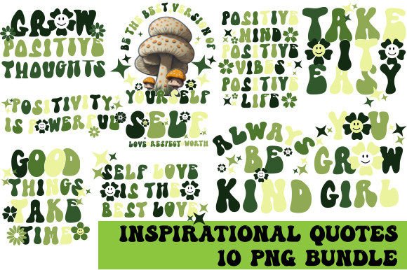 Download Retro Inspirational Quotes Png Bundle - Inspirational quotes Collection