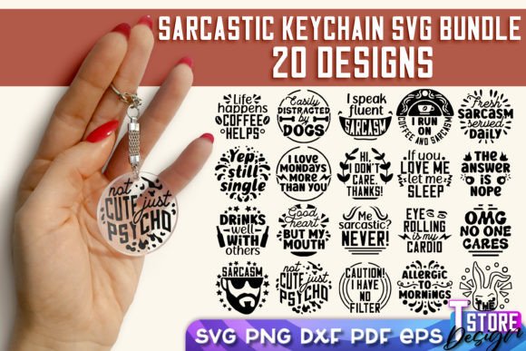 Download Sarcastic Quotes SVG Keychain Bundle | - Sarcastic quotes svg Collection