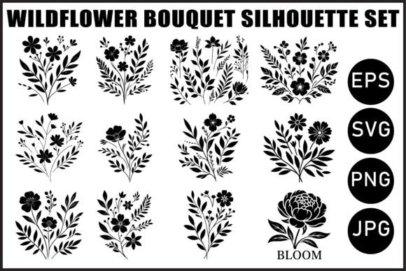 Download Wildflower Bouquet SVG Bundle - Premium Resources